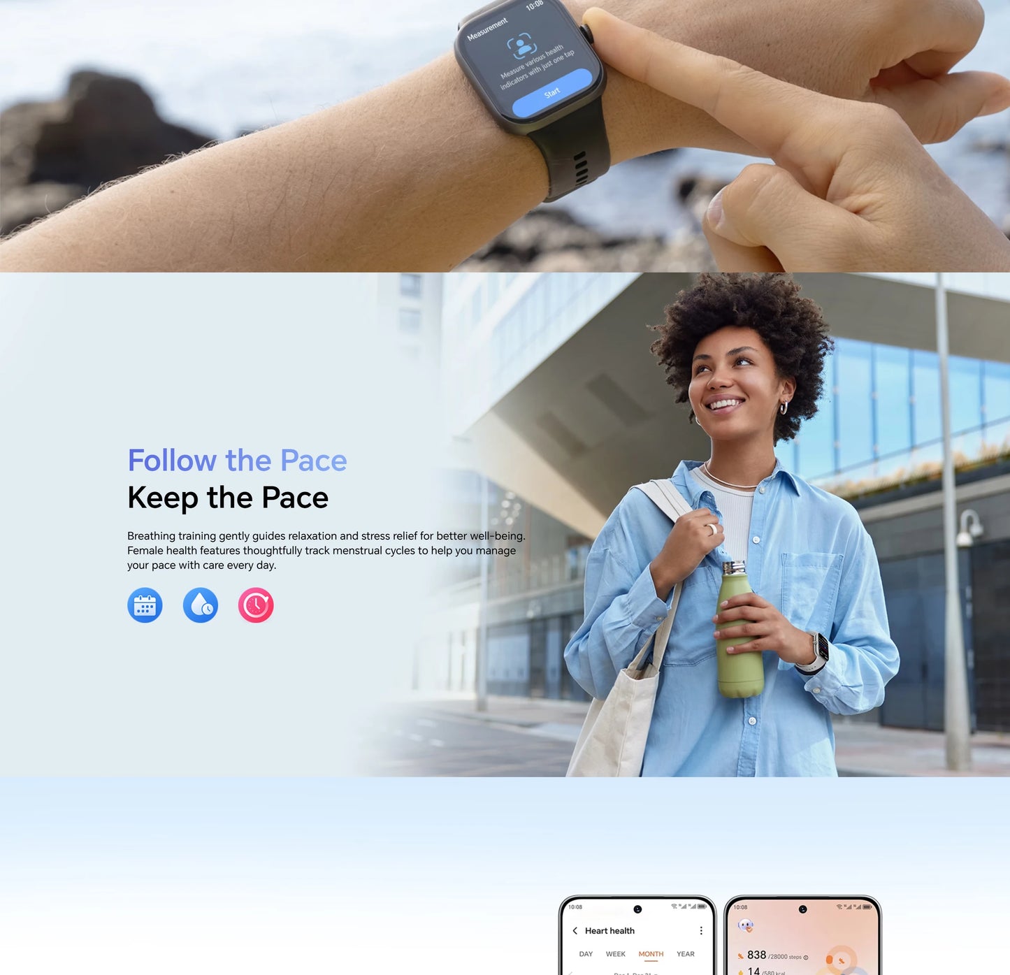New Honor Choice Watch 2 Pro Smartwatch 5ATM+IP68 Waterproof 1.97" Bezel AMOLED Screen Barometer GPS GNSS Compass 360mAh Battery