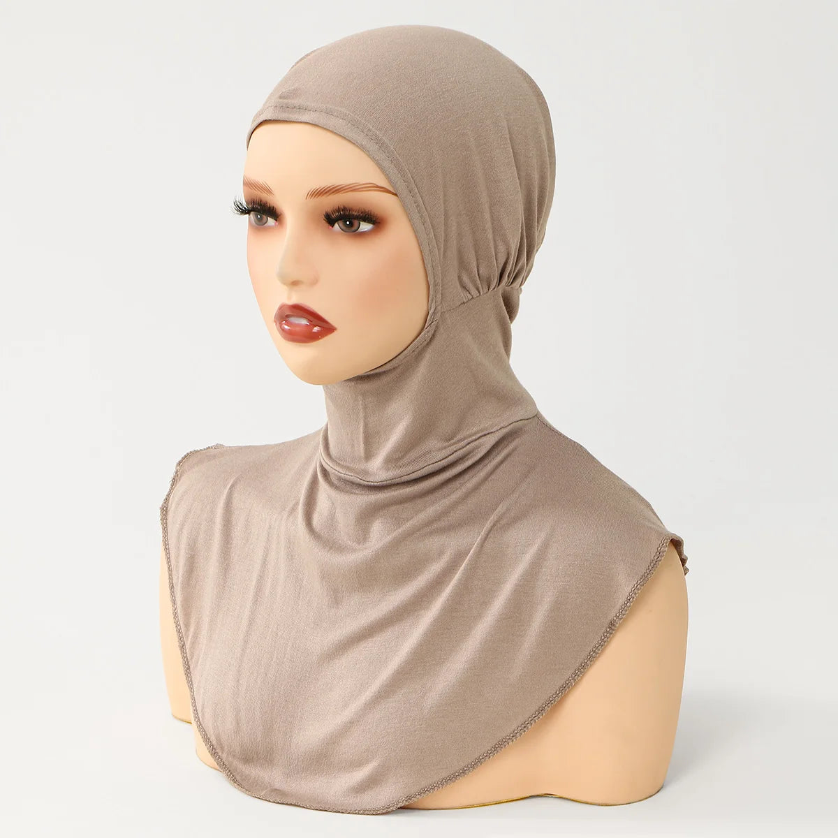 Versatile Fake Collar Hat Muslim Inner Premium Ready Jersey Hijab Cap Scarf Cotton Neck Cover Muslim Soft Woman Hijabs 40*25cm