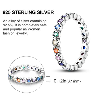2026 New 925 Sterling Silver Rings Zircon Sparkling CZ Rings Rings For Women Original Wedding Fine Jewelry Accessories Gifts
