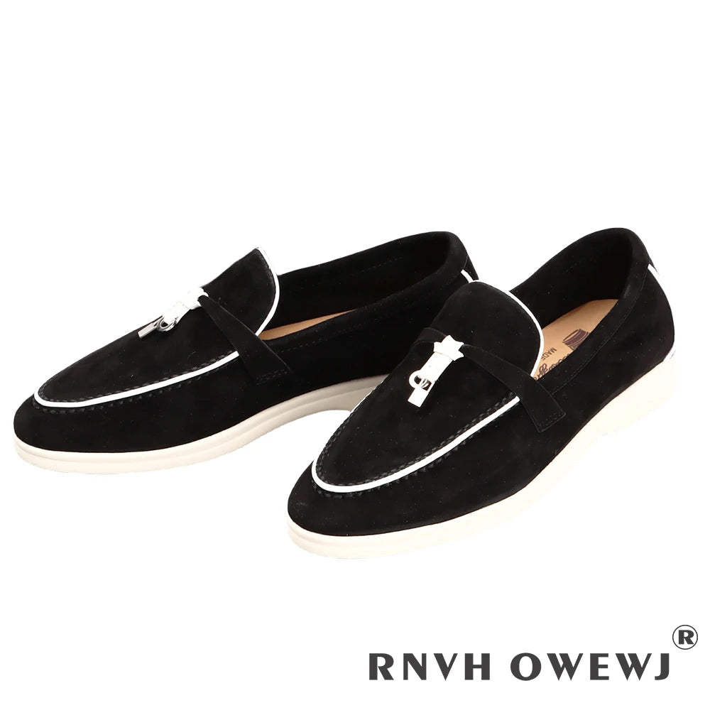 Not Logo Wholesale Women's Summer Round-Toe Rubber Stitching Adult Flats Sneakers