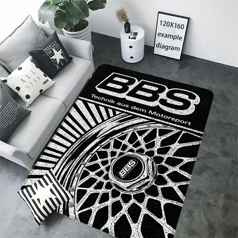 House Entrance Doormat BBS Wheel HubHallway Carpet Living Room Rugs Foot Carpets Bathroom Rug Floor Mats Non-slip Home Decor