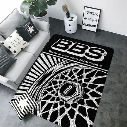 House Entrance Doormat BBS Wheel HubHallway Carpet Living Room Rugs Foot Carpets Bathroom Rug Floor Mats Non-slip Home Decor