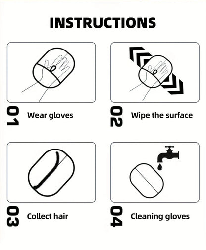Pet Static Hair Removal Gloves Reusable Tool Washable Upgrade Edition Large Grooming Beauty Carpet Dog Cat Fur Supply Sofa Cloth