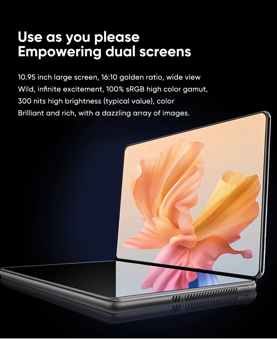 Topton 2 Screen Laptop Intel i3 1215U N100 Dual 10.95inch IPS Touch Screen Windows 11 Office Computer Tablet PC Notebook WiFi6