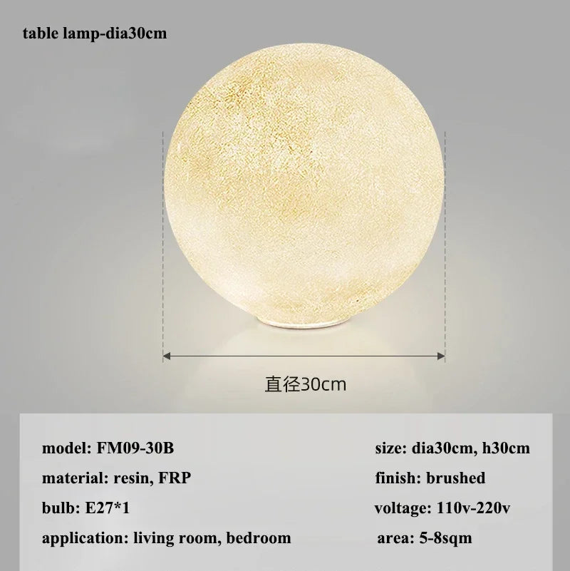 Nordic Moon Led Pendant Lights for Living Room Dining Bedroom Home Decorations Chandelier Cafe Restaurant Hanging Lamp Luminaire
