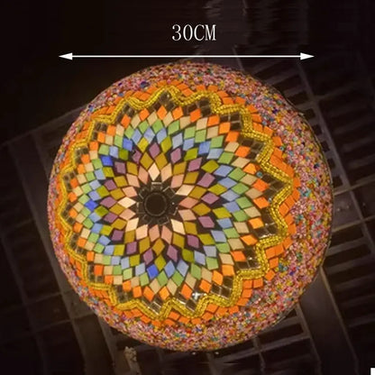 Stained Glass Ceiling Lamps Led Lights for Living Room Bedroom Chandelier Kitchen Lighting Fixture Tiffany Home Luminaria Decor
