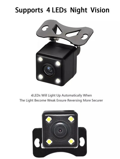HD Car Rearview Camera Rear View Video Vehicle Camera Backup Reverse Camera 4/8 LED Night Vision Parking Camera