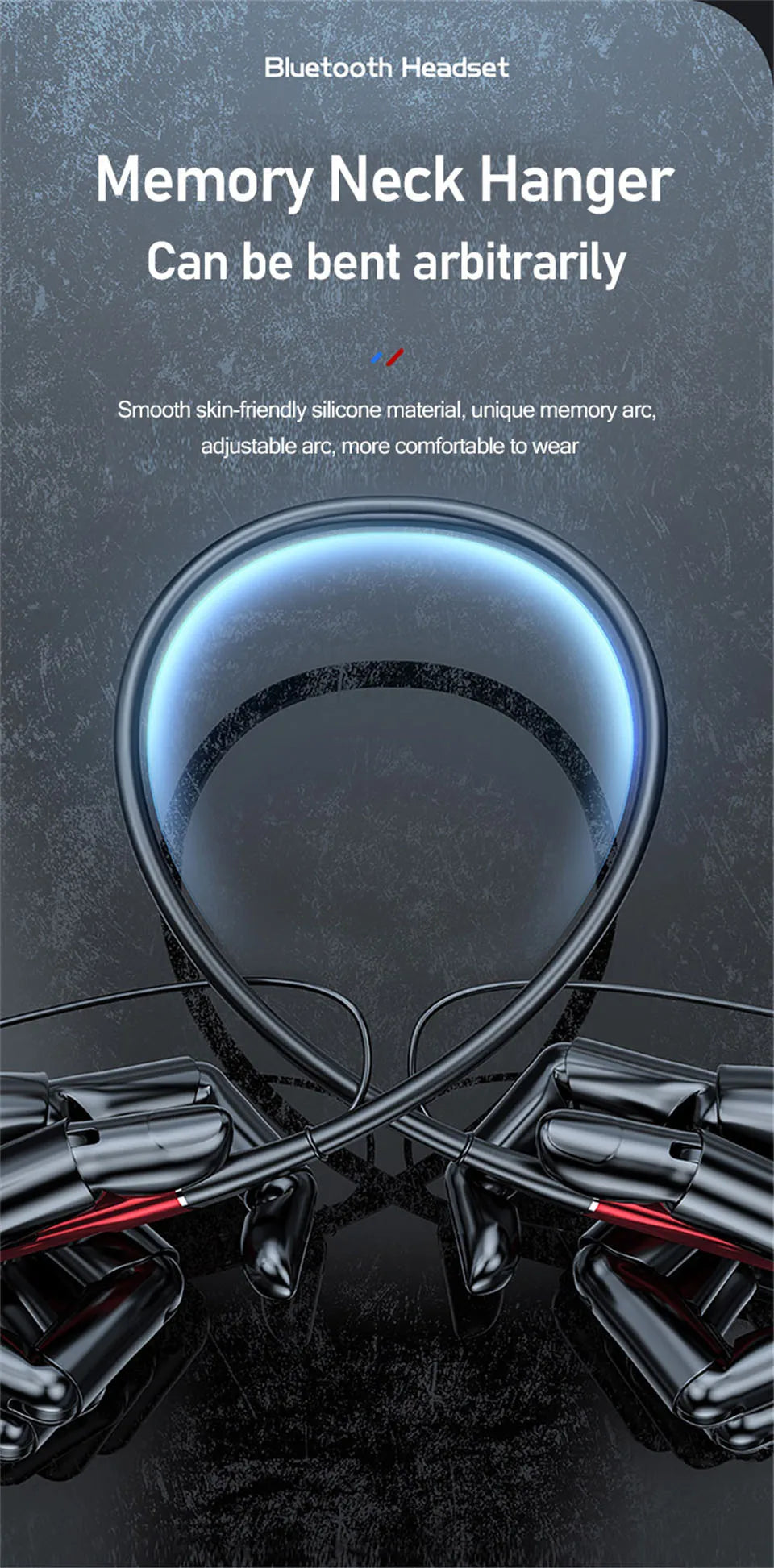 EARDECO Original Bluetooth Headphone 5.1 Earphones Neckband Wireless Headphones HIFI Sound Magnetic Headset Sports Bass Stereo