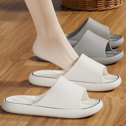 Big Size Men's Slippers Summer Ligtweight Indoor Home Bathroom Sandals Anti-Slip Soft EVA Sole Outdoor Beach Couple shoes