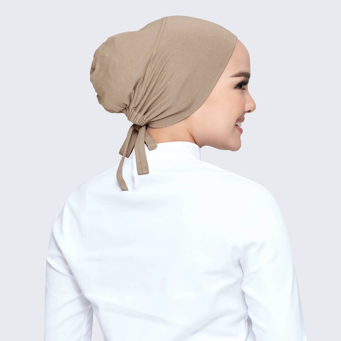 82 Colors Tie-Back Undercaps Fashion Women's Inner Hijab Muslim Cap Bonnet Plain Islamic Cotton Spandex Jersey DEW Underscarf