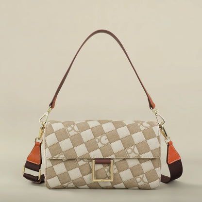 PATSY PG GARIS 2026 Women's Latin American Style Shoulder Bag New Cowboy Splicing Design All-season Suitable Crossbody Bag
