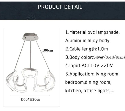 Modern Nordic LED Pendant Lights Minimalist Luxury Lamps for Living Dining BedRoom Home Decoration