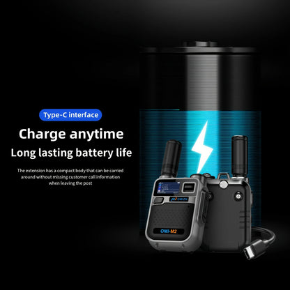 OMIZN Walkie Talkie 5000 KM Network Radio Long Range Professional 4G Camping LED Lighting Rechargeable Hiking and Camping M2