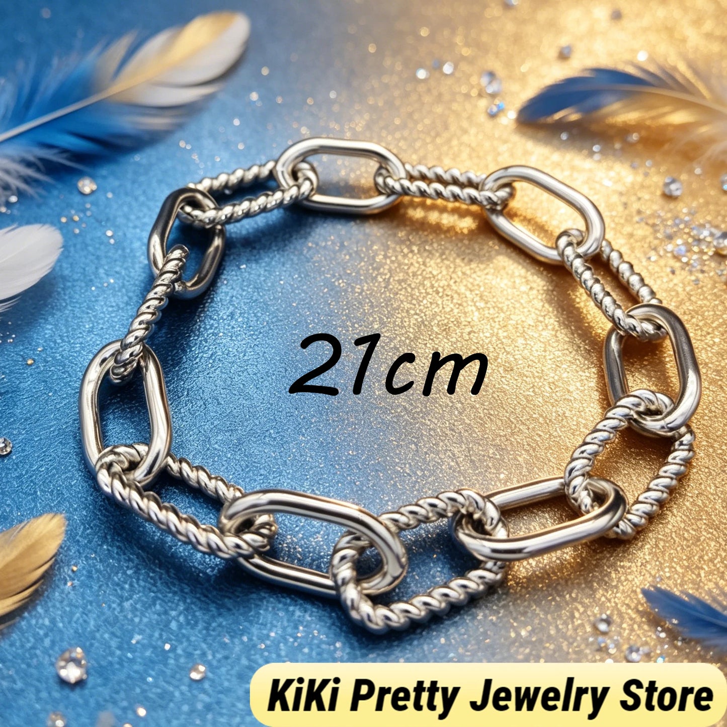 2026 New Dav High-Quality Bracelet Luxury Polished Gold Silver Tone Chain Bracelet Exquisite Craft Wrist Bangle for Formal Dinner & Dating