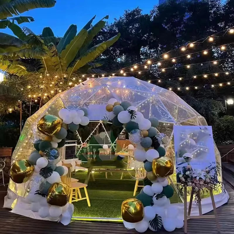 3.6M TPU Clear Bubble Dome Tent for Outdoor Events Parties Camping Cafe Dining - Luxury PVC Garden Igloo Style Tent Bubble Tree