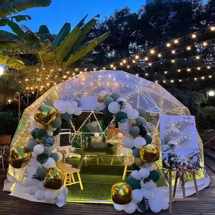 3.6M TPU Clear Bubble Dome Tent for Outdoor Events Parties Camping Cafe Dining - Luxury PVC Garden Igloo Style Tent Bubble Tree
