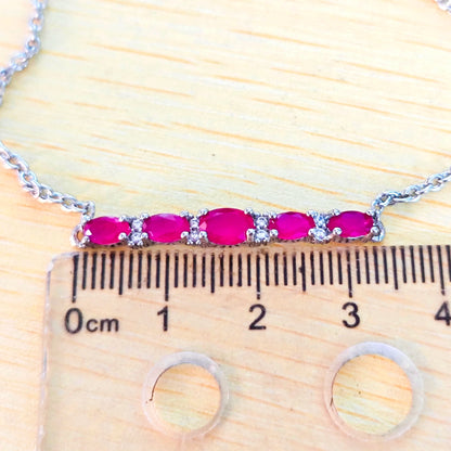 WEDDING Natural Ruby Bracelet For Women Adjustable Fine Jewelry Stone luxury fashion women jewelry anniversary & engagement