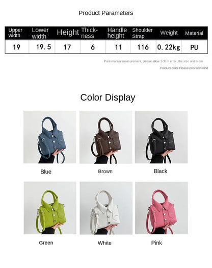 PU Square Compact Shoulder and Crossbody Bags Zipper Unique Design High Quality Hand Bags for Women 2026 Designer Style Bolso