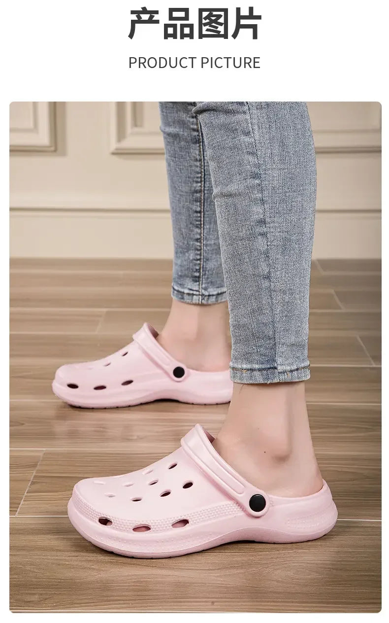 2026Summer Men Clogs Sandals Men's and Women's Leisure Slippers Beach Slides Home Garden Shoes Outdoor Sandals Plus Size46 47 48