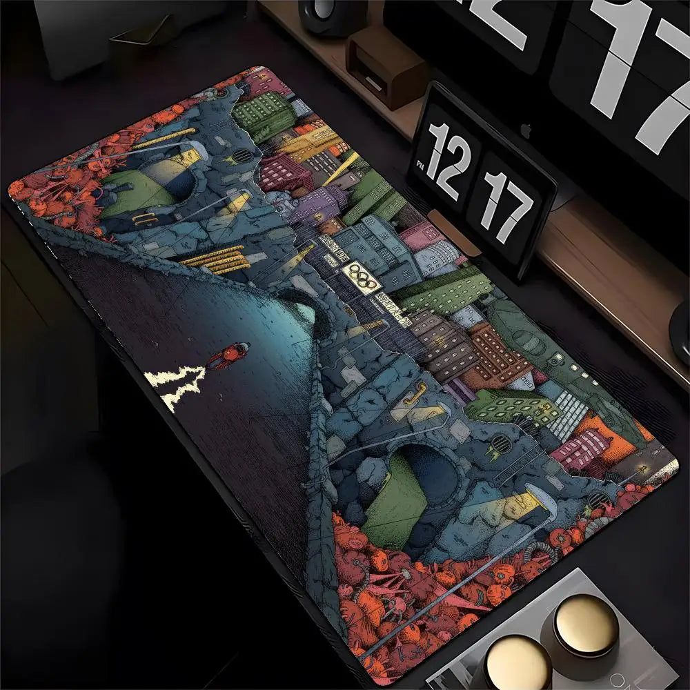 Akira Mouse Pad Mousepad HD Printing Computer Gamers Locking Edge Non-slip Mouse Pad XXL90x40cm Keyboard PC Desk Pad