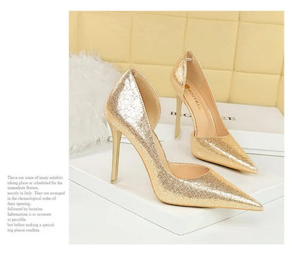 BIGTREE Shoes Sequin Cloth Women Pumps Fashion Wedding Shoes Luxury High Heels Women Shoes Stilettos Heels Sexy Party Shoes 2026