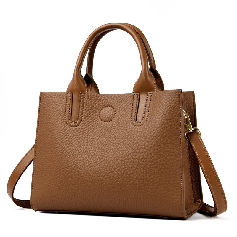Luxury Female Trend Vintage Tote Bag High Quality Leather Crossbody Shoulder Bag Women Brand Designer Large capacity Handbag