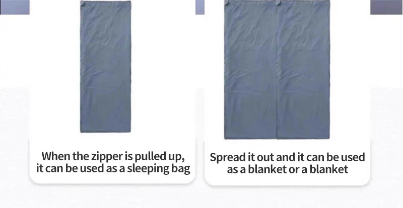 Outdoor Camping Ultralight Compact Adult Sleeping Bag Travel Washable Down Cotton Insulation Dirt-Resistant Portable Waterproof