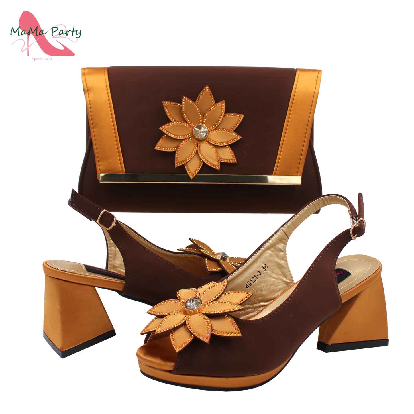 2024 New Design Special Fashion African Women Shoes Matching Bag Set High Quality with Platform Comfortable Heels for Part