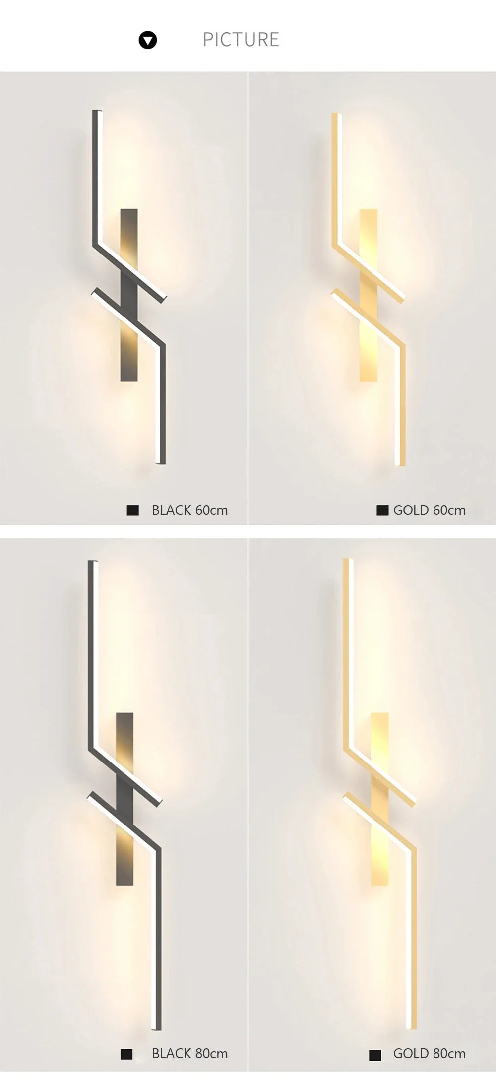 LED Wall Lamp Modern Minimalist Strip Wall Decor Lights Lighting For Bedroom Bedside Living Room TV Sofa Lobby Background Decor