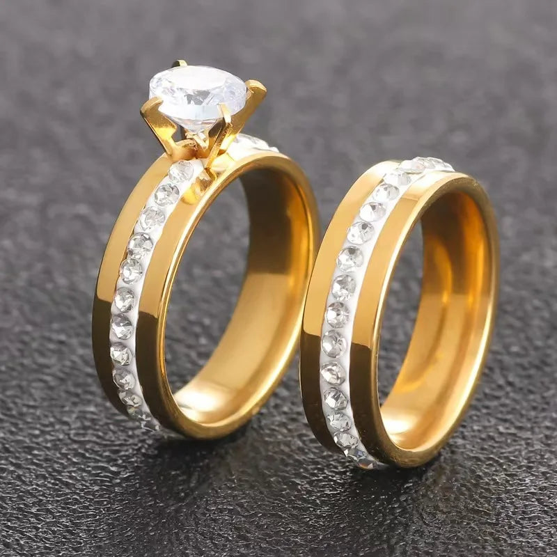 Trendy Women Rings with Brilliant Cubic Zirconia Luxury Engagement Rings Fashion Wedding Party Jewelry Drop Shipping