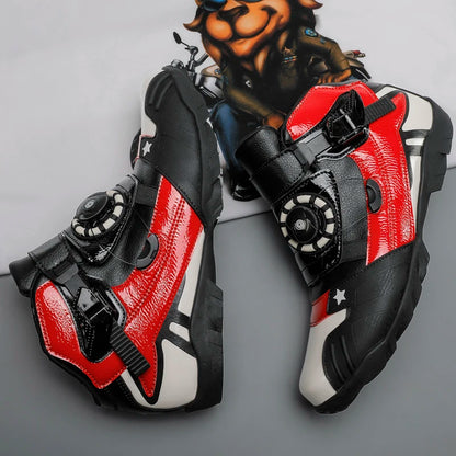Motorcycle New Knob Adjustment Design Anti-fall Protective Boots Wear Protection Windproof Waterproof Anti-slip New Model