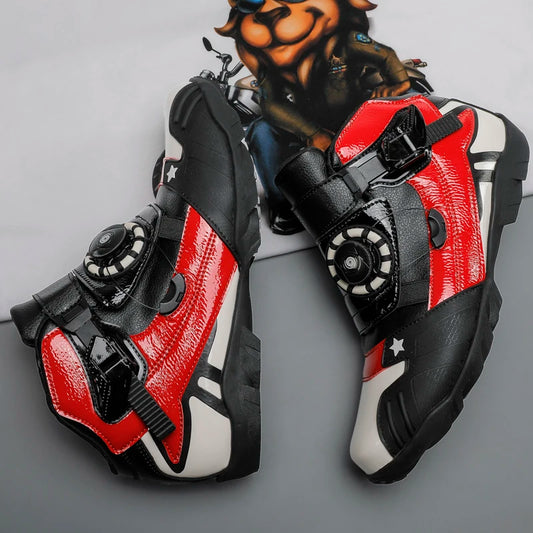 Motorcycle New Knob Adjustment Design Anti-fall Protective Boots Wear Protection Windproof Waterproof Anti-slip New Model