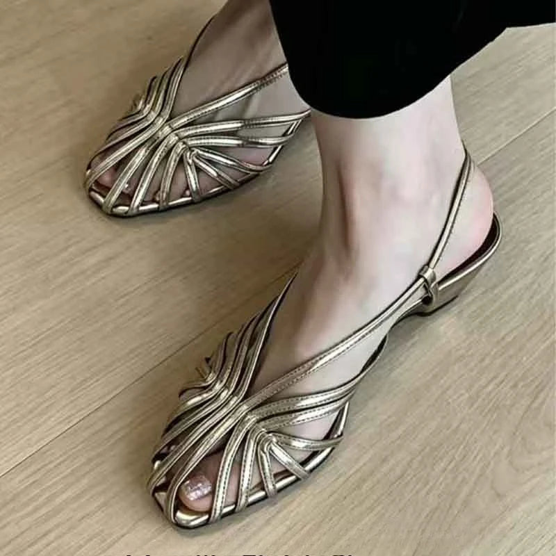 Mid Heels Womens Sandals Designer Heels Shoes Elegant Heeled Slippers Party Luxury Slides Slingback Trend Comfort Mujer Zapatos