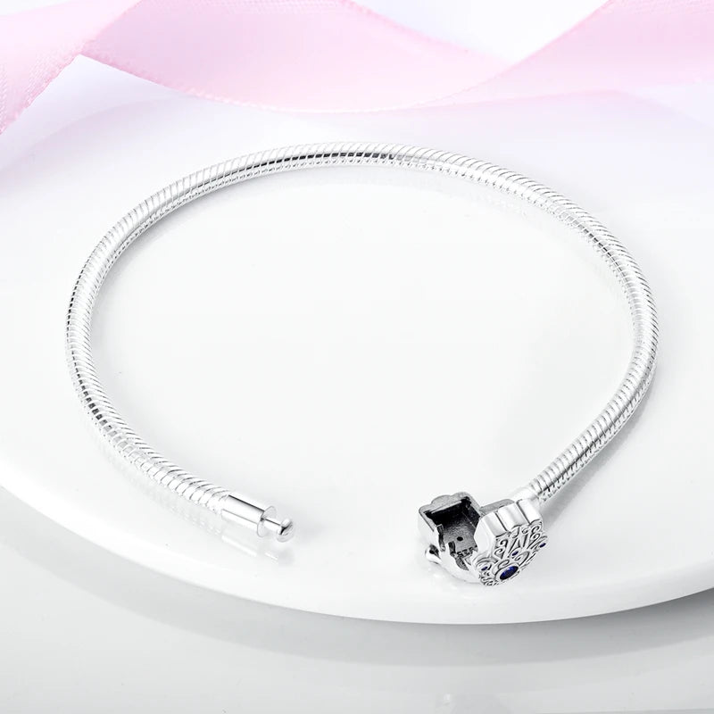 925 Sterling Silver Heart Love Snake Chain Bracelet Infinite Knot Butterfly For Women Fit Original Charms Beads Jewelry Gift