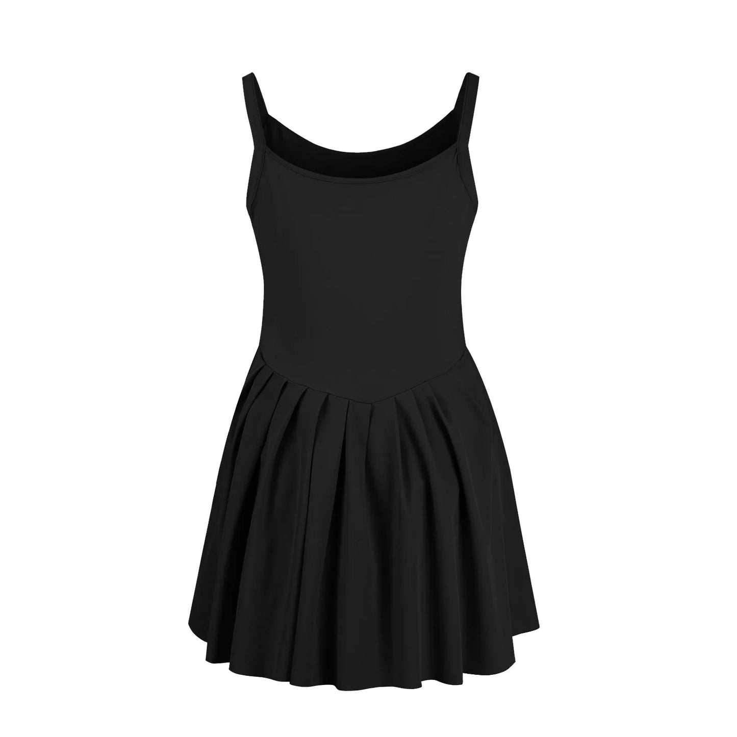 Women Tennis Dress One-Pieces Slim Fit Soft Sports Sets Golf Badminton Skirts Back Cross Tracksuits With Chest Pads Yoga Suits
