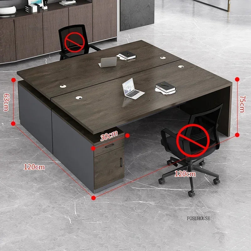 Study Room Single Computer Desk  Office Furniture Nordic Designer Staff Office Desks Nordic Simple Boss Training Office Desk GZ