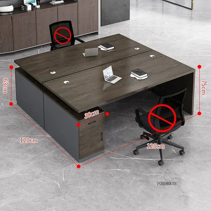 Study Room Single Computer Desk  Office Furniture Nordic Designer Staff Office Desks Nordic Simple Boss Training Office Desk GZ