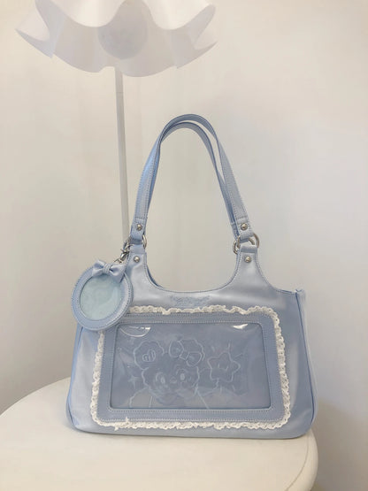 Original Corduroy Satin Lace Ribbon Daily Shoulder Bags Women's Bag Handbags for Women Cute Tote Bags for Women