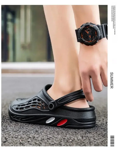 Plus Size 47 48 49 Men Summer Clogs Sandals EVA Slippers Men and Women Garden Shoes Beach Sandals Couple's Outdoor House Slides