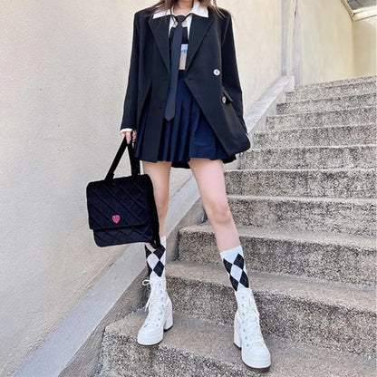 Women Platform Sneakers Luxury Brand Women Boots Fashion Outdoor Skateboard Shoes Women High Top Canvas Sneaker Plus Size 36-42
