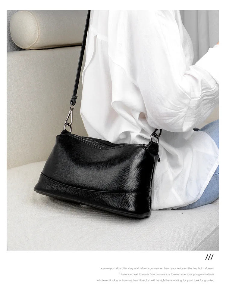 New Fashion Women Genuine Leather Handbags Women's bags Designer Female Shoulder Bags Luxury Brand Cowhide Ladies Messenger Bag