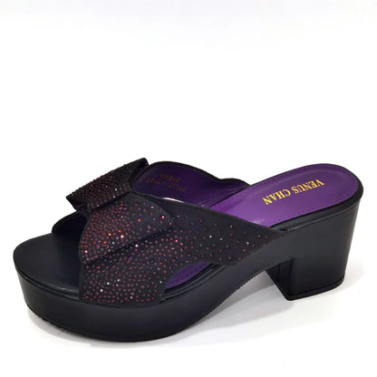 2023 Fashion Women Summer Autumn Skid-proof Square Toe Shoes  Heels Italian Woman Wedding for Party Shoes