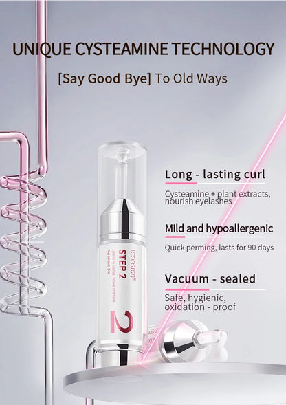ICONSIGN Cysteamine Lift Kit 8-12 Min Plant Extract Vegan Ingredient Eensitive Skin Eyelash Brow lift Gift Beauty Makeup Sets
