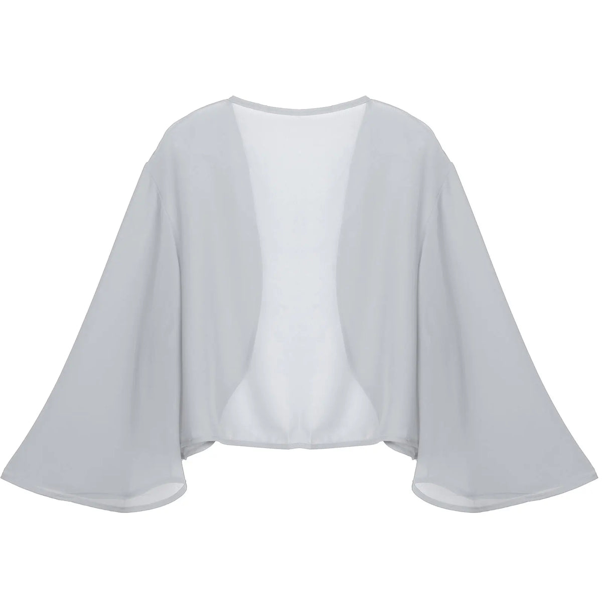 Womens 3/4 Sleeve Chiffon Cardigan Bolero Jacket Summer Elegant Wedding Party Bridal Dress Cover Ups Wraps Shawls Shrug