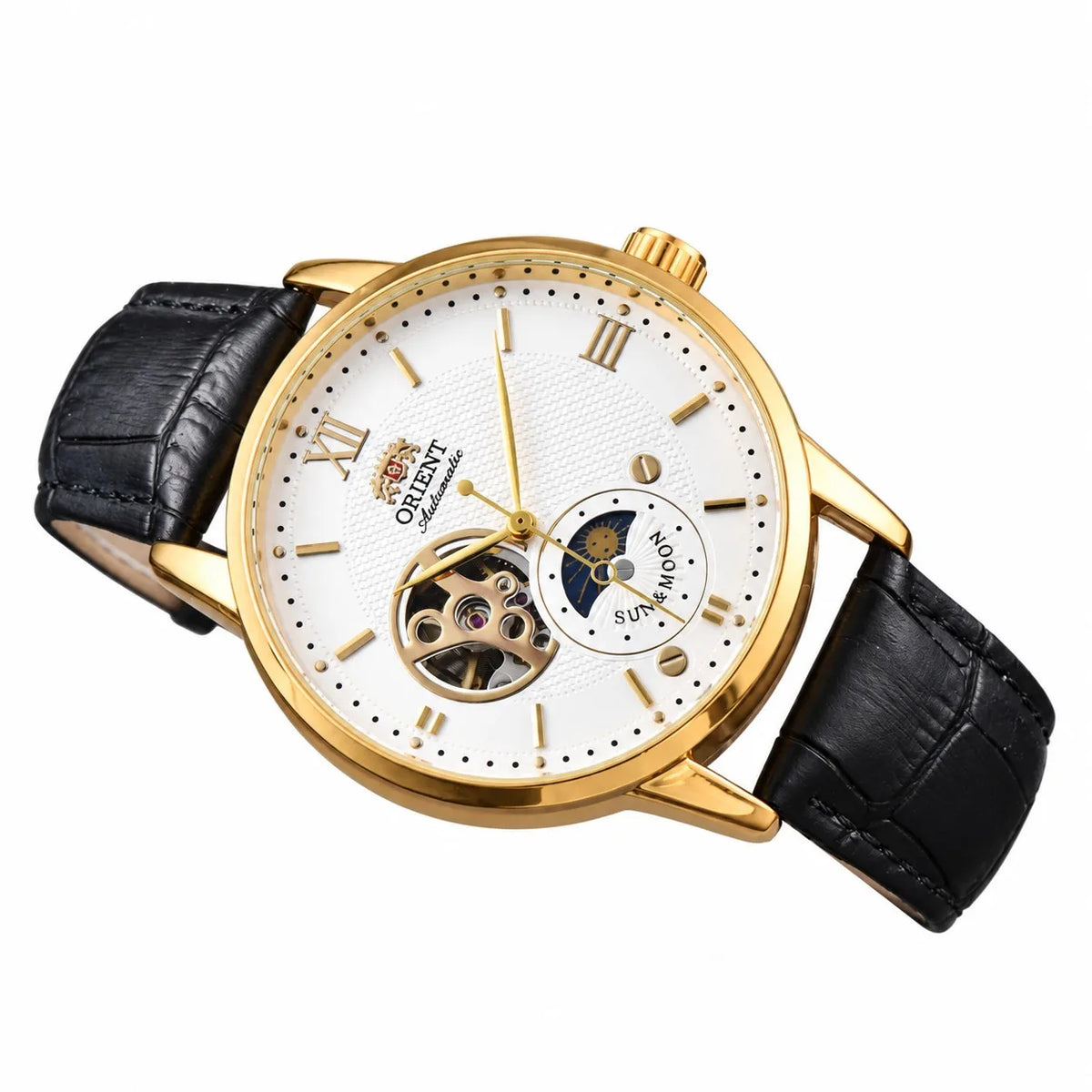 Full-Featured Ultra-Thin Automatic Sports Watch with Skeleton Dial and World Time O Series S1