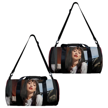Popular Selena Quintanilla 3D Printed Large Capacity Travel Bags Barrel Shape Crossbody Bag Outdoor Sports Bags Gym Yoga Bag