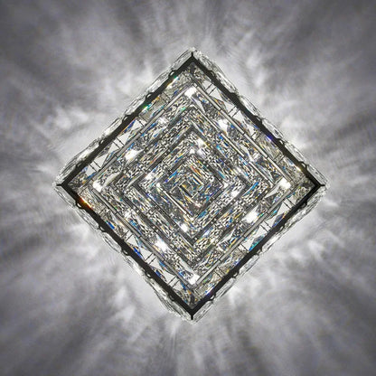 Modern Nordic Luxury Crystal LED Ceiling Light Gold Chrome Flush Mount Lamp for Living Dining Room Bedroom Home Decor Lighting