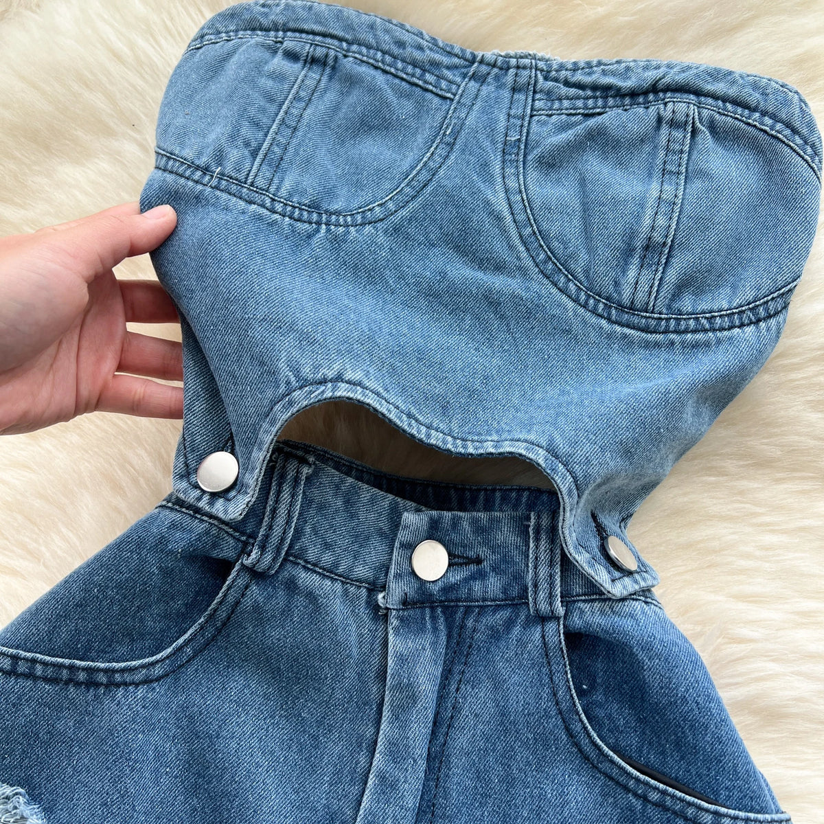 Hollow Out Jumpsuits Hole Denim Jumpsuit Woman Sleeveless Women Pants Casual One Pieces Summer 2026 New Design Ropa Mujer