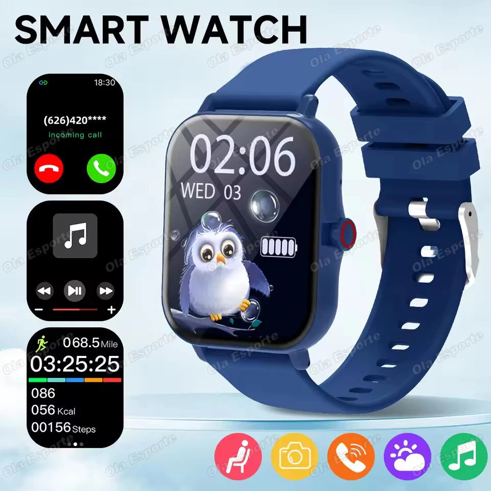 NEW Games Smart Watch 2026 Bluetooth Call Camera Control Sleep Monitoring Music Play Message Push Outdoor Sports Smartwatch Kids
