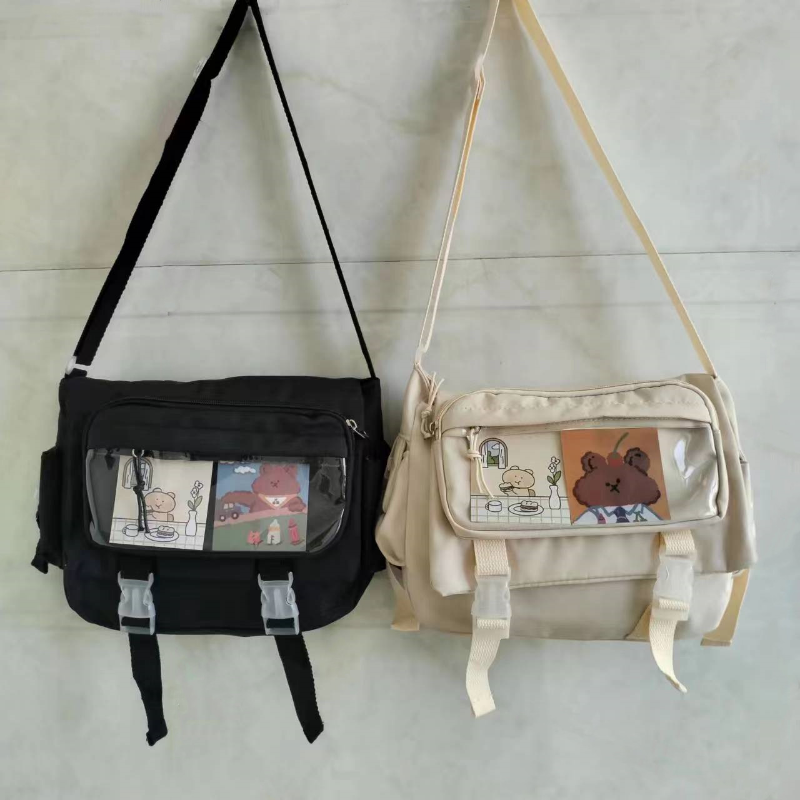 Waterproof Nylon Crossbody Bags for Women Shoulder Bags Youth Fashion Ladies Handbag Messenger Bag Teenagers Girls School Bags